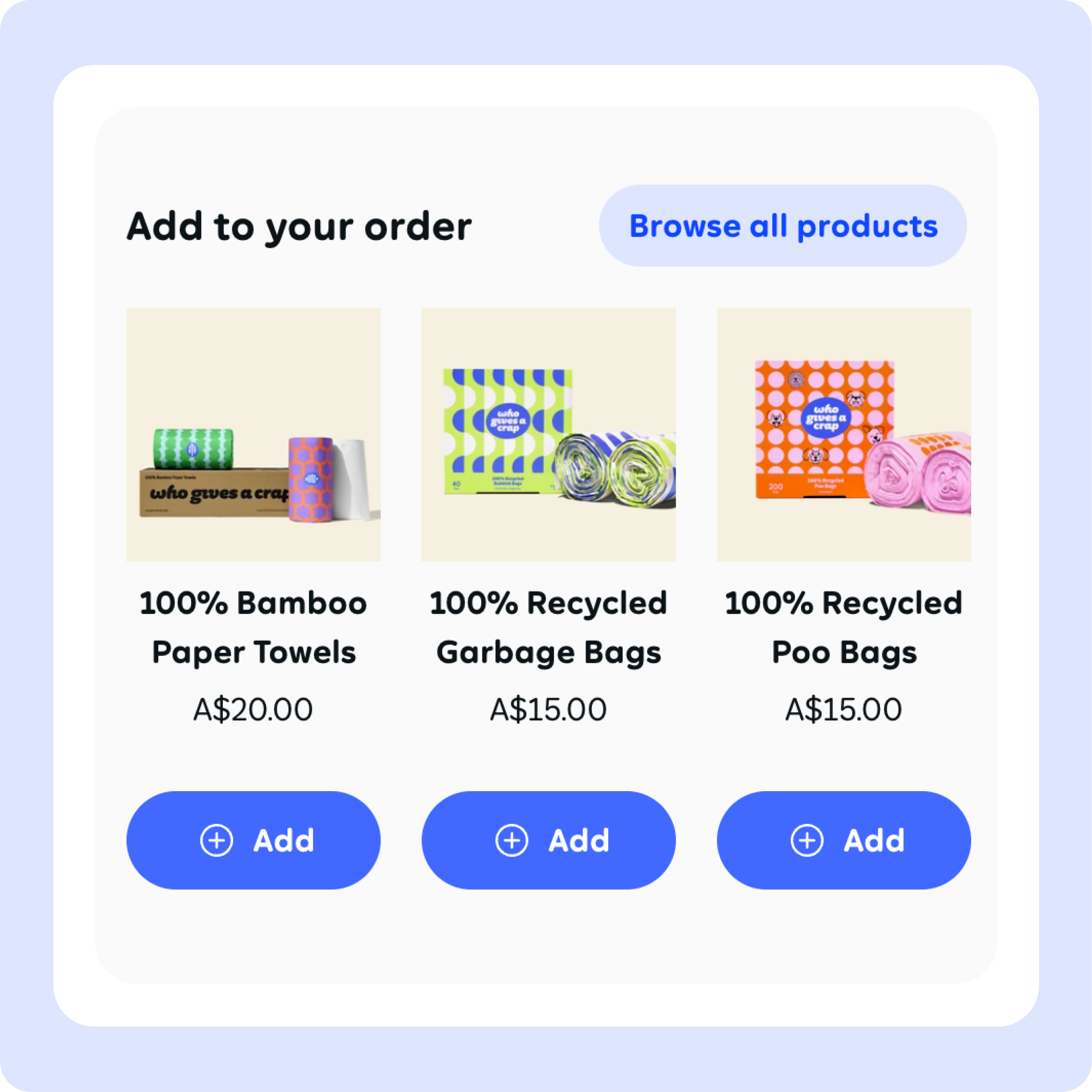 Add to your next order in Affinity Portal infographic.
