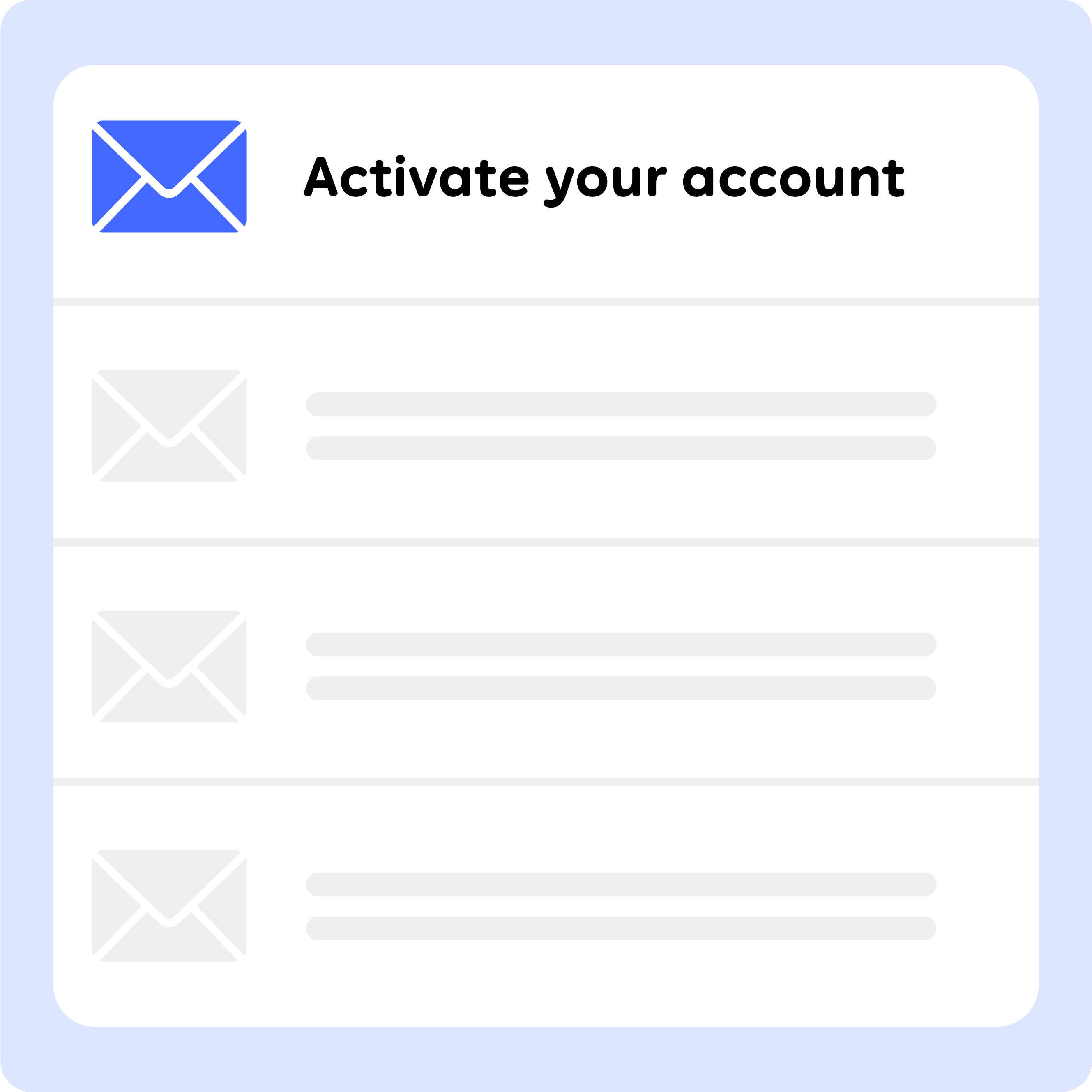 Activate your account email infographic.