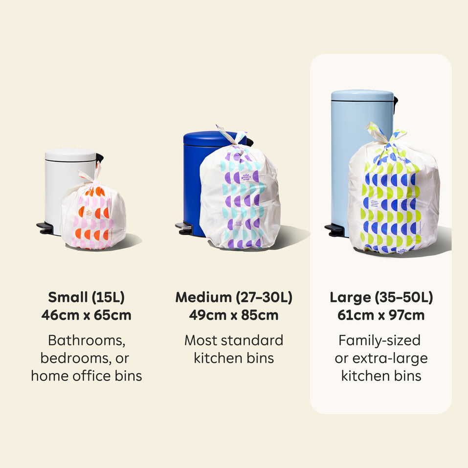 100% Recycled Garbage Bags