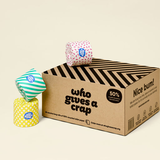 Reserved - 100% Recycled Toilet Paper - 24 Double Length Rolls